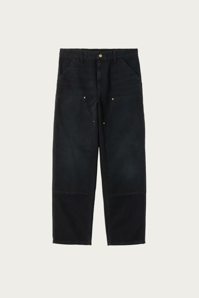Carhartt Work In Progress - Double Knee Pant - Black Stone Canvas - Canoe Club