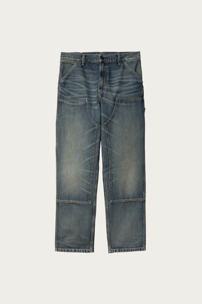 Carhartt Work In Progress - Double Knee Pant - Blue Used Worn Wash - Canoe Club