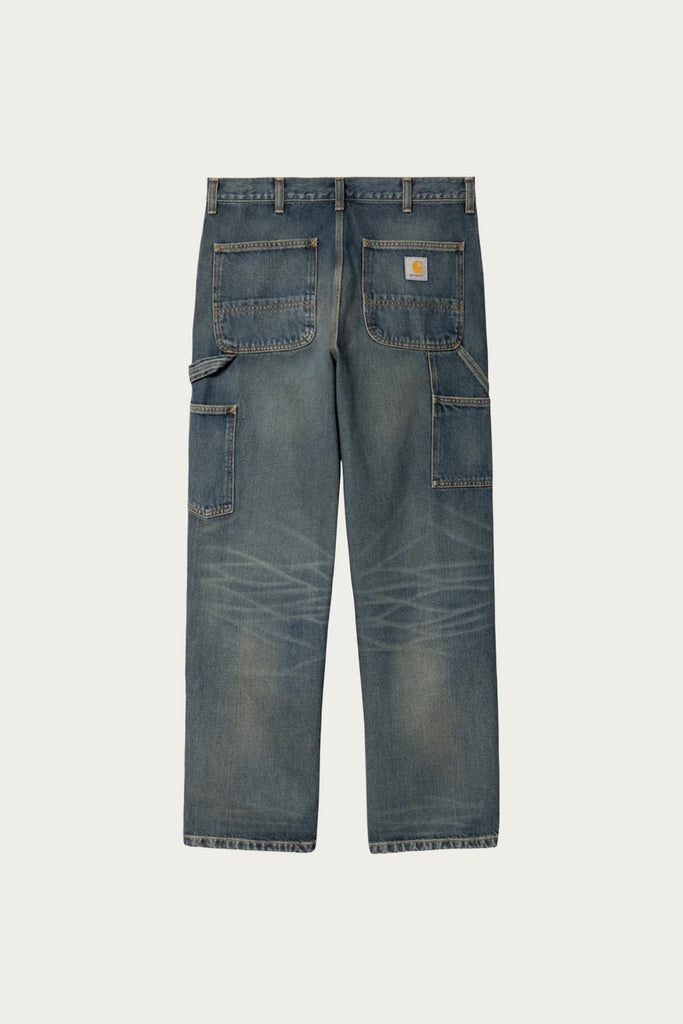 Carhartt Work In Progress - Double Knee Pant - Blue Used Worn Wash - Canoe Club