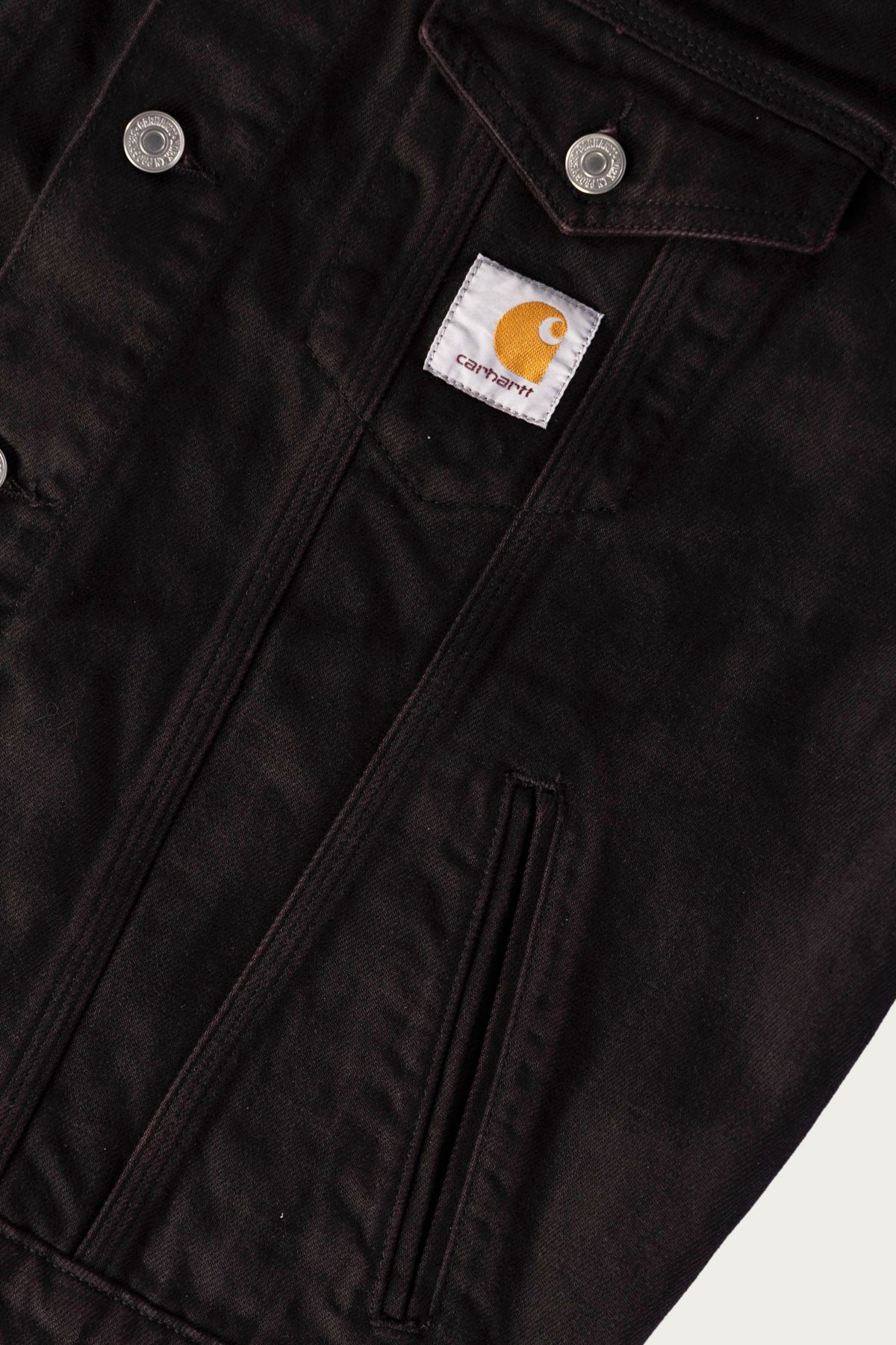 Carhartt Work In Progress - Everson Trucker Jacket - Everson Print/Black Palisander Garment Dye - Canoe Club