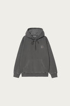 Carhartt Work In Progress - Hooded Nelson Sweat - Graphite Garment Dyed - Canoe Club