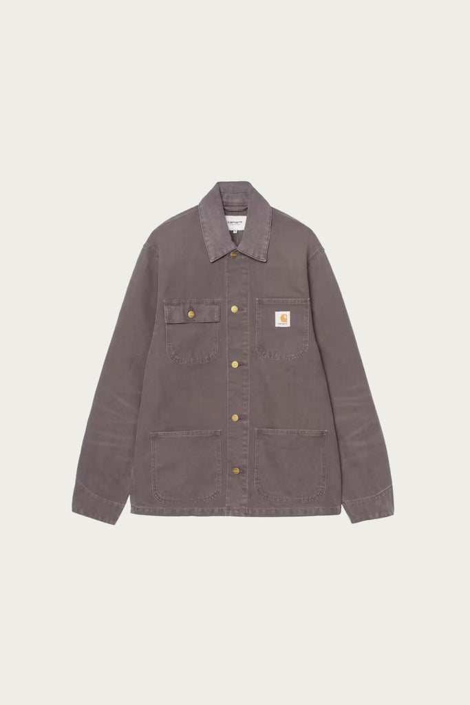 Carhartt WIP Michigan Coat | Shale Stone Canvas | Canoe Club Carhartt WIP Michigan Coat | Shale Stone Canvas | Canoe Club