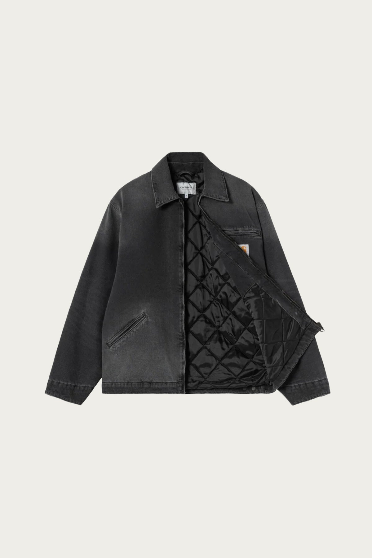 Carhartt Work In Progress - OG Detroit Jacket - Black Grind Wash - Canoe Club
