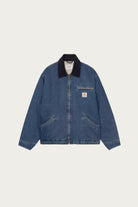 Carhartt Work In Progress - OG Detroit Jacket - Blue/Dark Navy Stone Washed - Canoe Club
