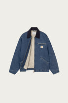 Carhartt Work In Progress - OG Detroit Jacket - Blue/Dark Navy Stone Washed - Canoe Club