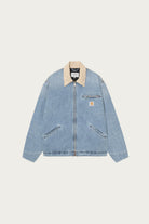 Carhartt Work In Progress - OG Detroit Jacket - Blue/Dusty Hamilton Brown Burst Washed - Canoe Club