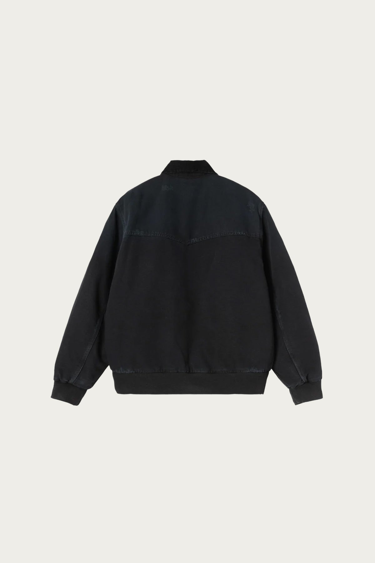 Carhartt Work In Progress - OG Santa fe Jacket - Black/Black Grind Wash - Canoe Club