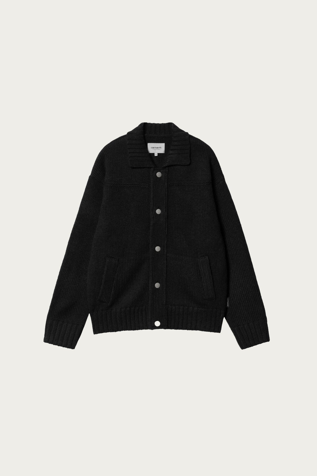 Carhartt Work In Progress - Santa Fe Cardigan - Black - Canoe Club