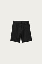 Carhartt Work In Progress - Single Knee Short - Black Garment Dyed - Canoe Club