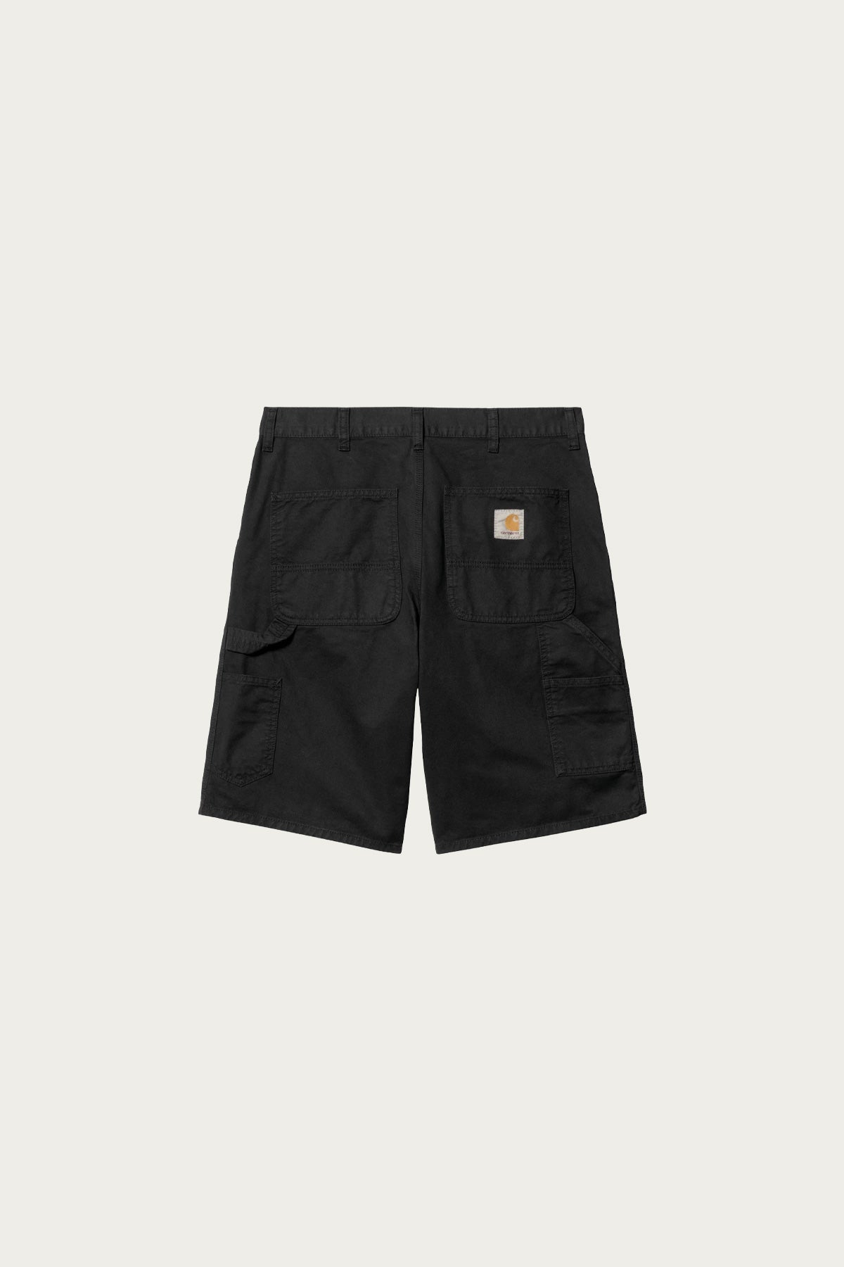 Carhartt Work In Progress - Single Knee Short - Black Garment Dyed - Canoe Club