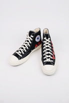 Comme des Garçons PLAY - CdG PLAY x Converse Chuck Taylor Hi - Black/Red Hearts - Canoe Club