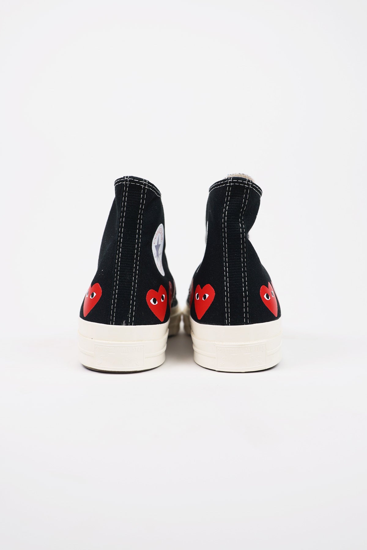 Comme des Garçons PLAY - CdG PLAY x Converse Chuck Taylor Hi - Black/Red Hearts - Canoe Club