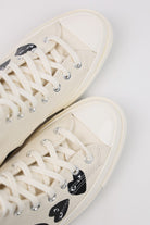 Comme des Garçons PLAY - CdG PLAY x Converse Chuck Taylor Hi - White/Black Hearts - Canoe Club