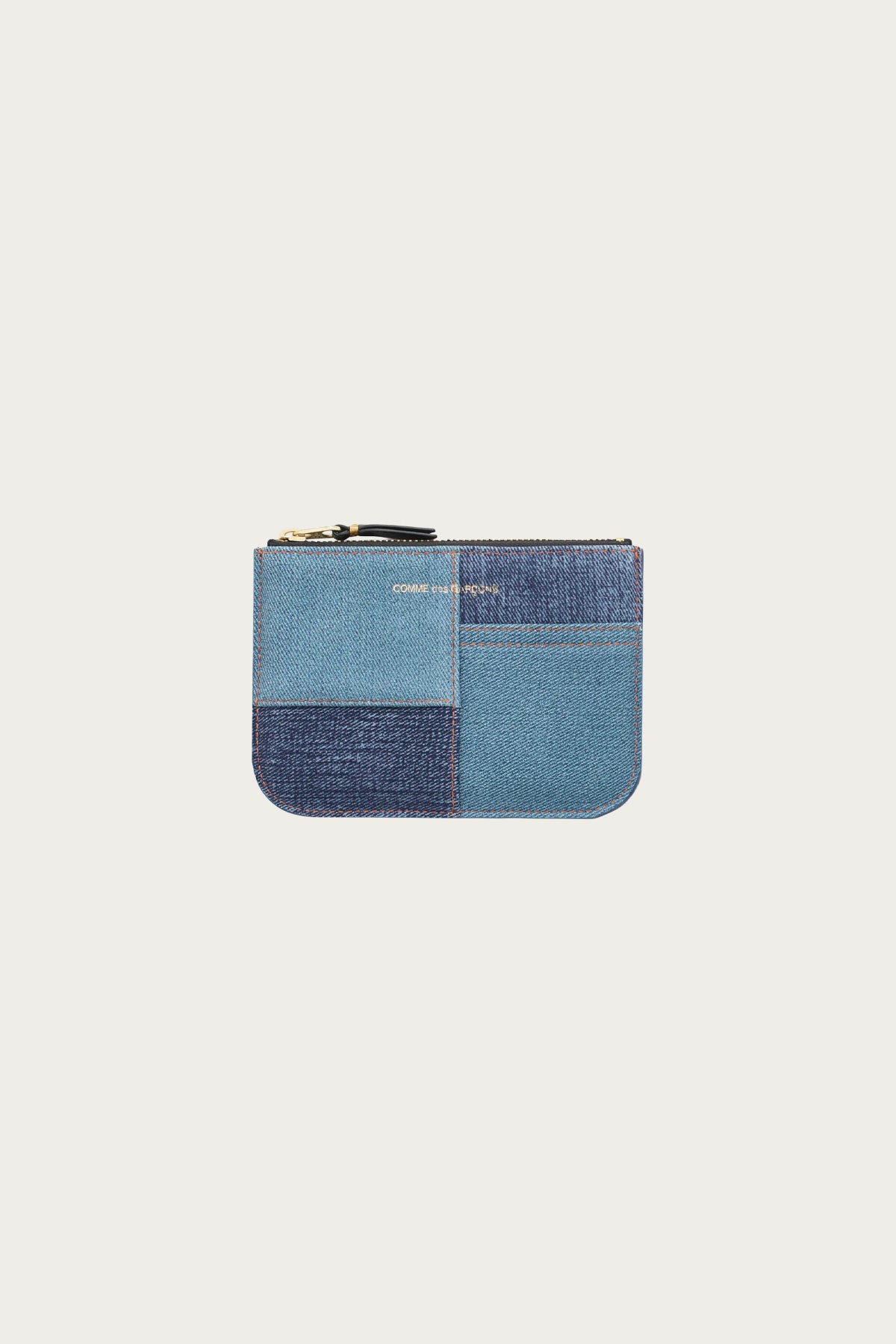 Comme des Garçons WALLET - Denim Patchwork Wallet - Blue - Canoe Club