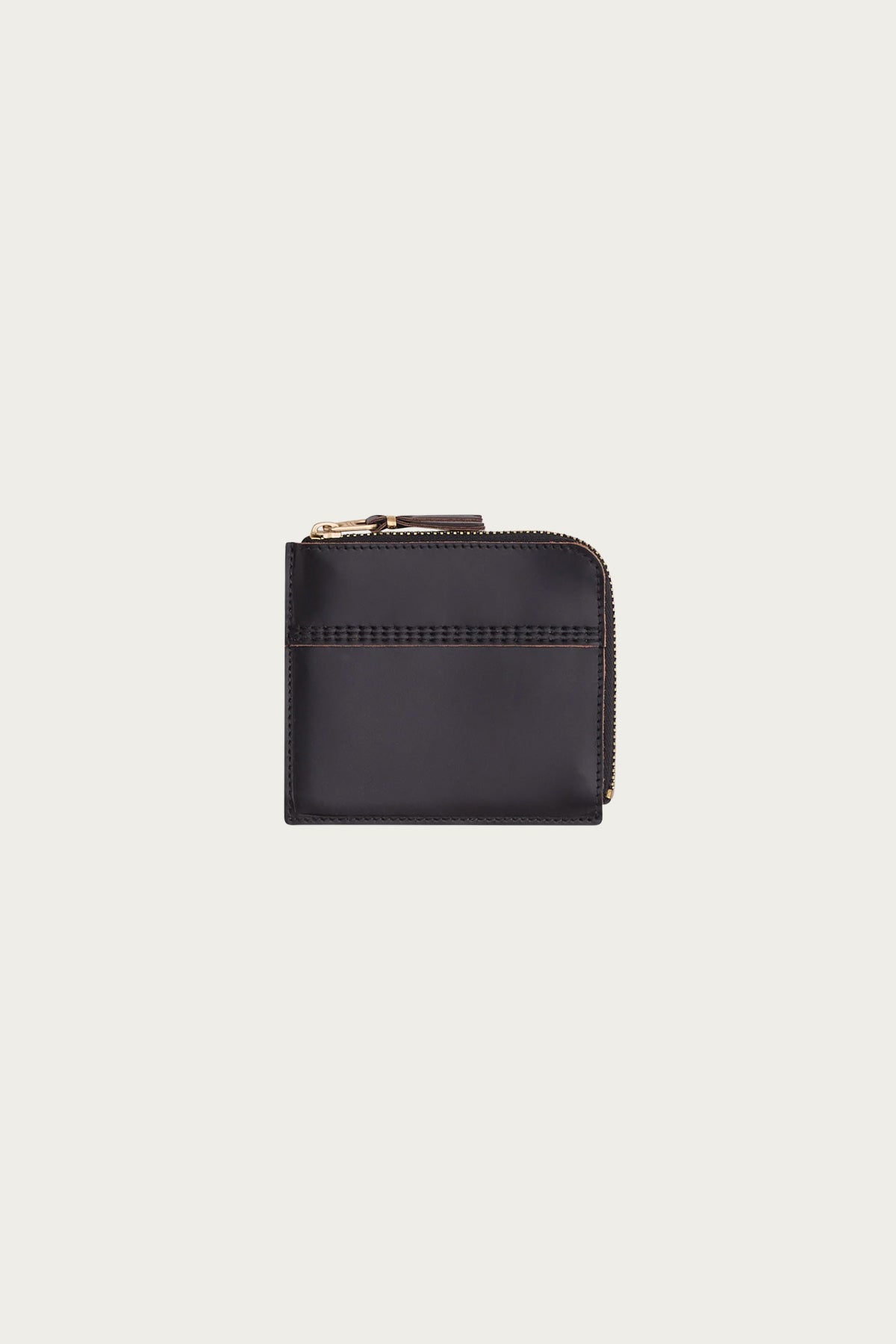 Comme des Garçons WALLET - Triple Stitch Zip Around Wallet - Black - Canoe Club