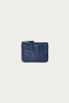Comme des Garçons WALLET - Washed Zip Pouch - Navy - Canoe Club