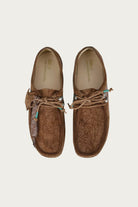 Clarks - Anderson Bell x Clarks Wallabee - Tan Embroidery - Canoe Club