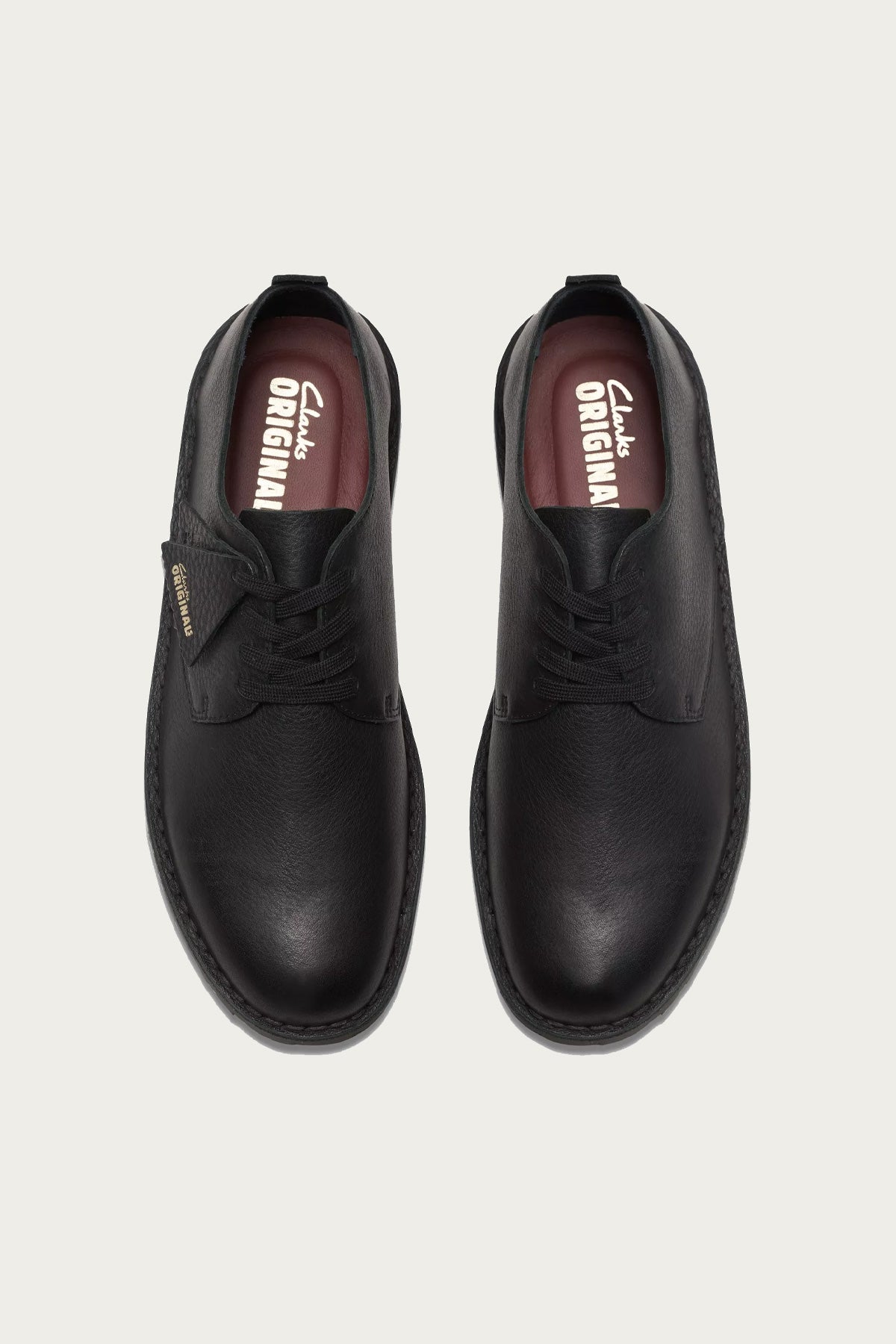 Clarks - Desert Rock Lo - Black Leather - Canoe Club