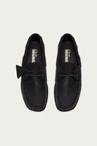 Clarks - Godney Boat - Black Leather - Canoe Club