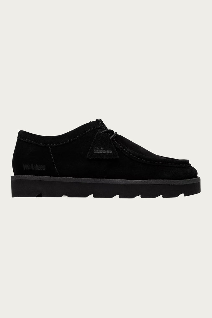 Clarks - Meare Walla - Black Suede - Canoe Club