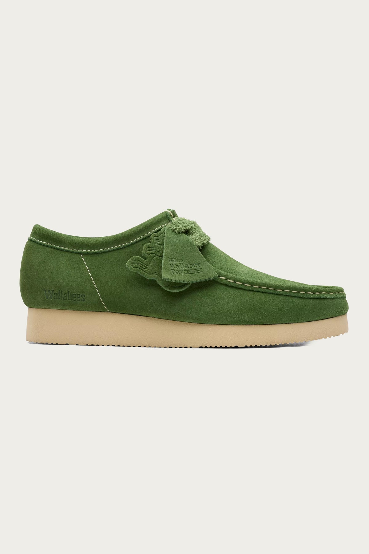Clarks Wallabee Day 2604 Green Suede Canoe Club