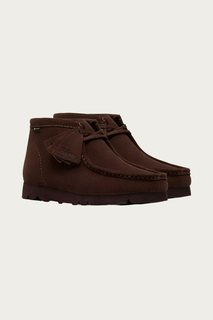 Clarks - Wallabee Boot Goretex - Dark Brown Suede - Canoe Club