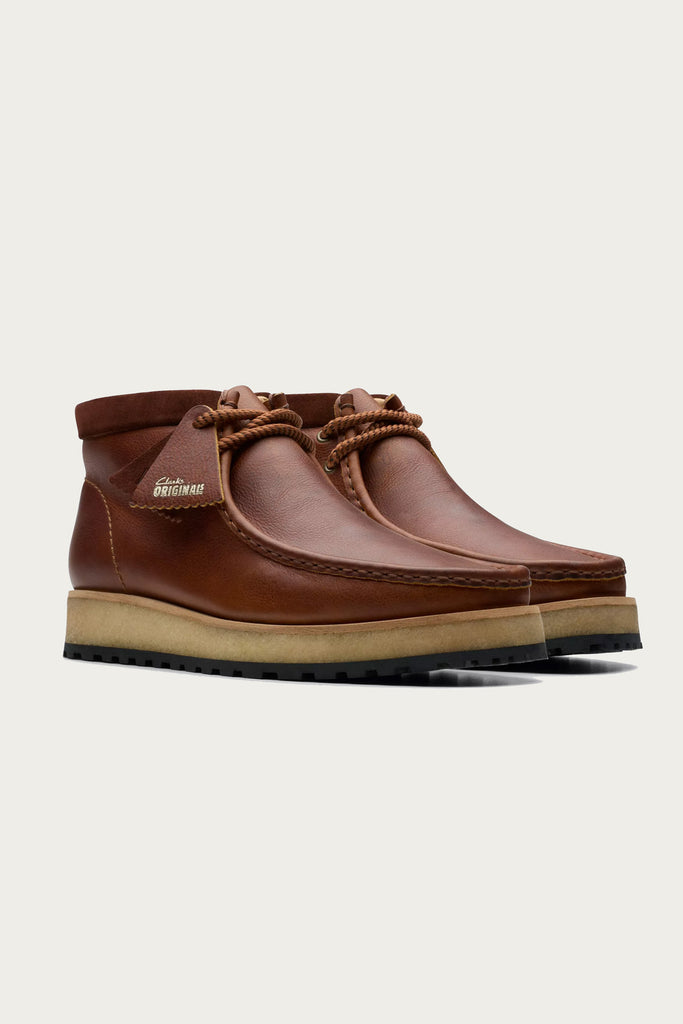 Clarks - Wallabee Scout - Dark Tan Leather - Canoe Club