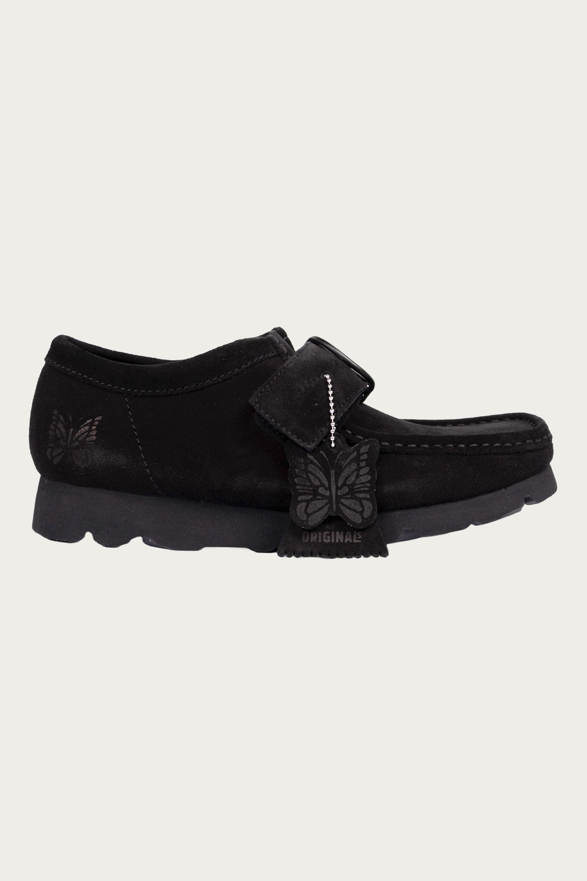 Clarks - Clarks x Needles Walla Strap Lo - Black Suede - Canoe Club