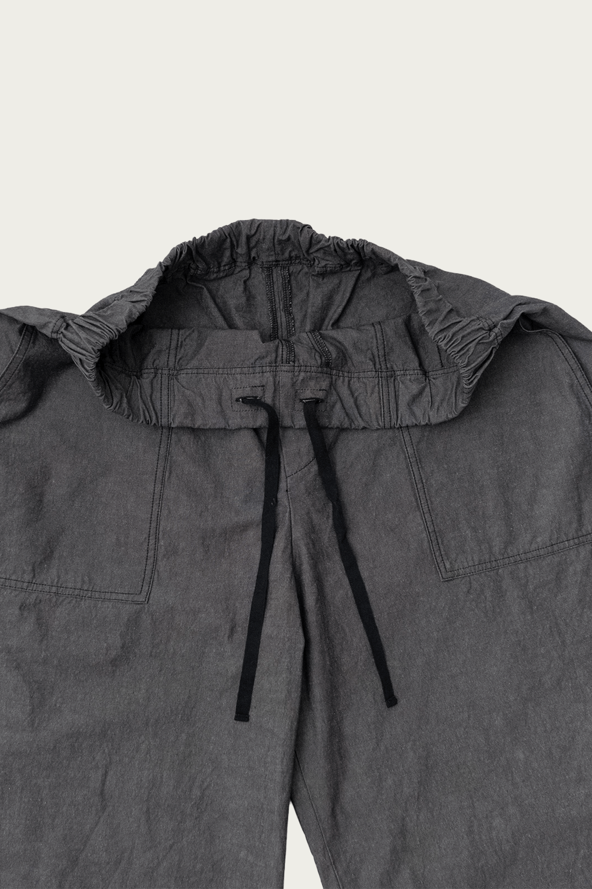 CONFECT - Upcyclino Basic Chambray Easy Fit Pants - Charcoal Grey - Canoe Club