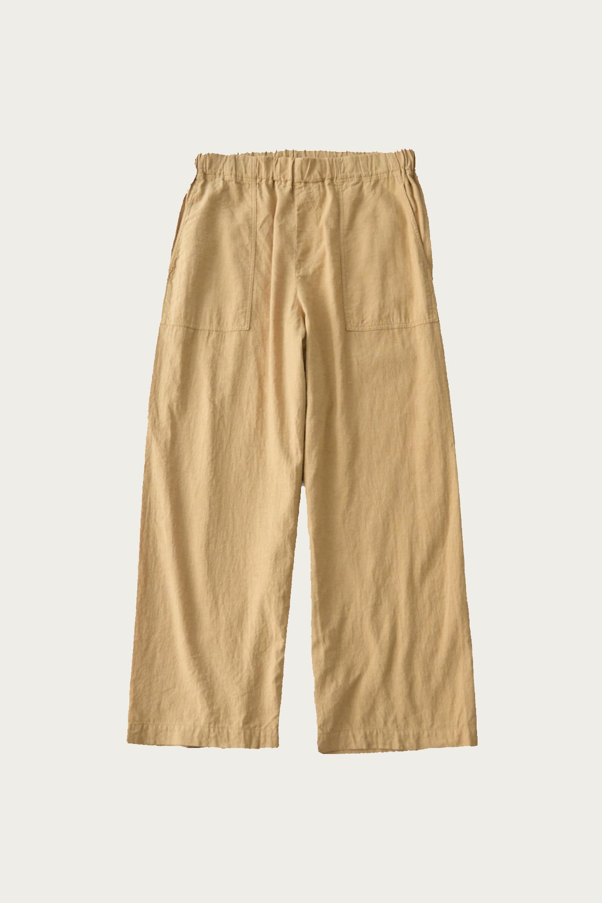 CONFECT - Upcyclino Basic Omi-Zarashi Easy-Fit Pants - Beige - Canoe Club
