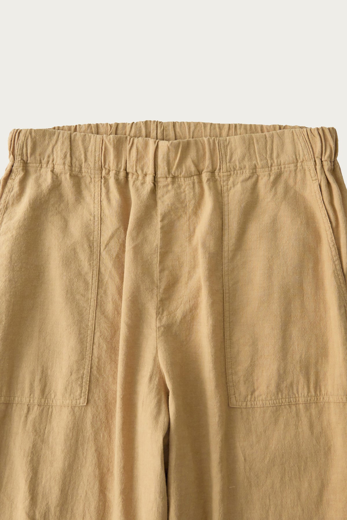 CONFECT - Upcyclino Basic Omi-Zarashi Easy-Fit Pants - Beige - Canoe Club
