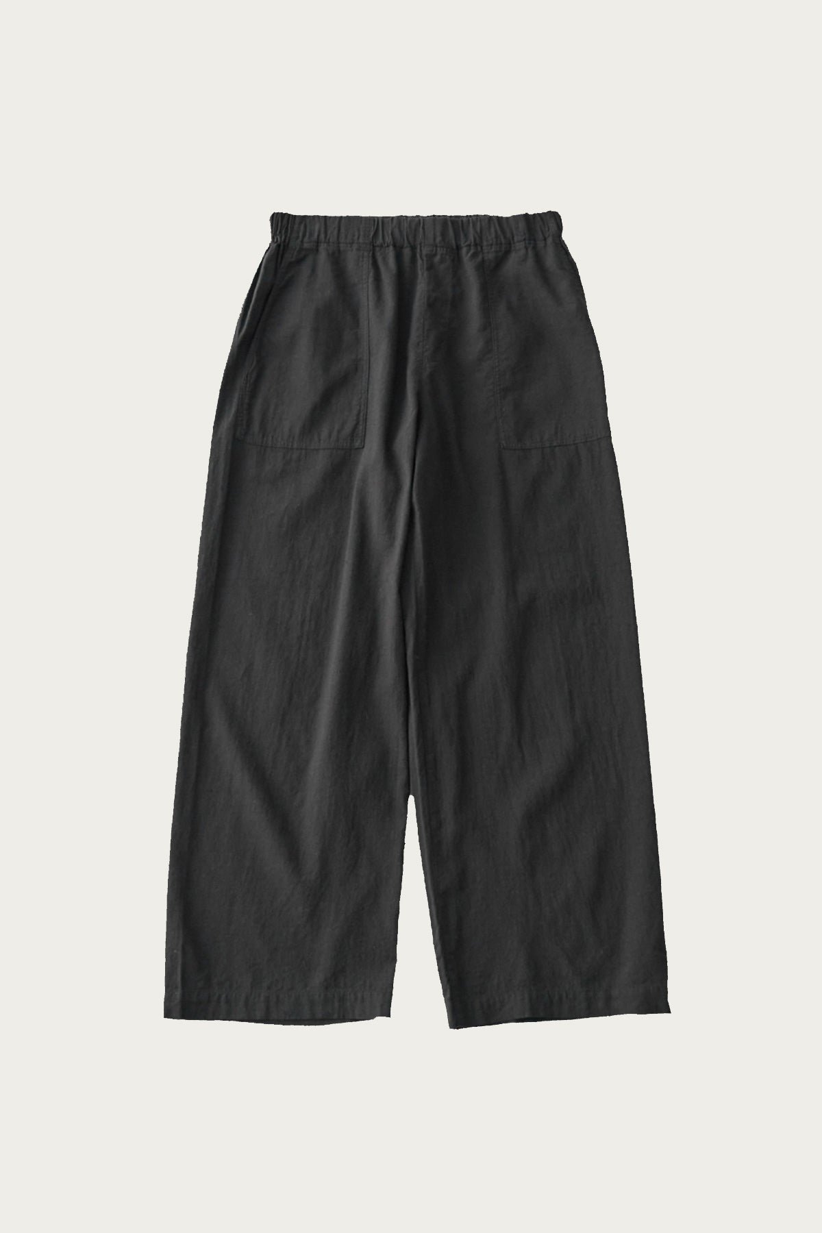 CONFECT - Upcyclino Basic Omi-Zarashi Easy-Fit Pants - Black - Canoe Club