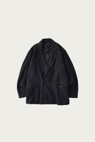 CONFECT - Linen Double Breasted Jacket - Ink Black - Canoe Club