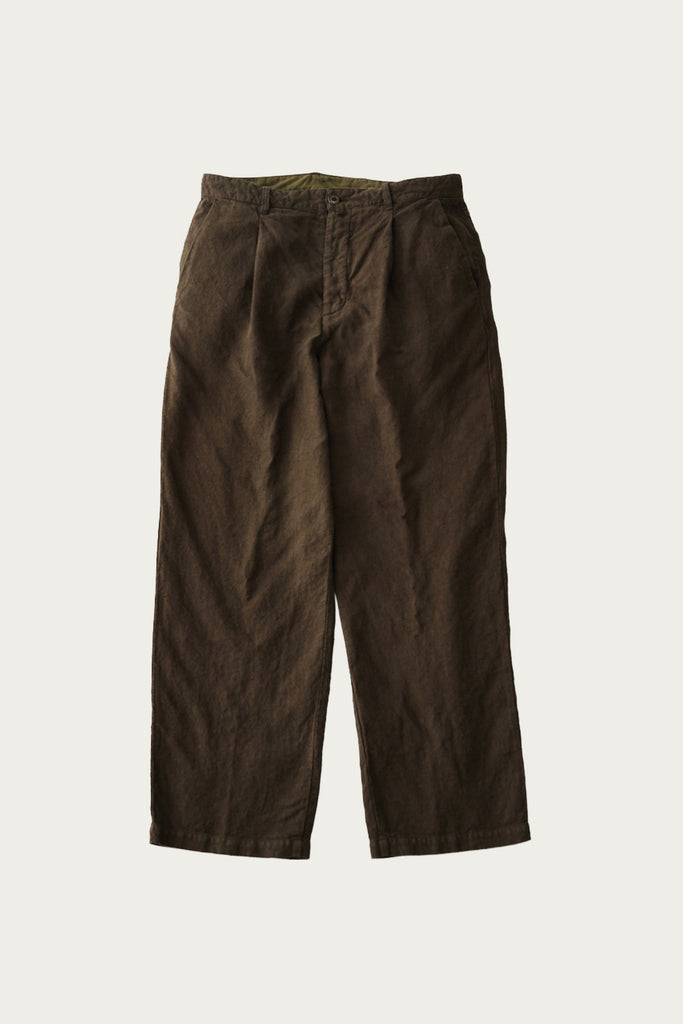 CONFECT - Linen Trousers - Dark Khaki - Canoe Club