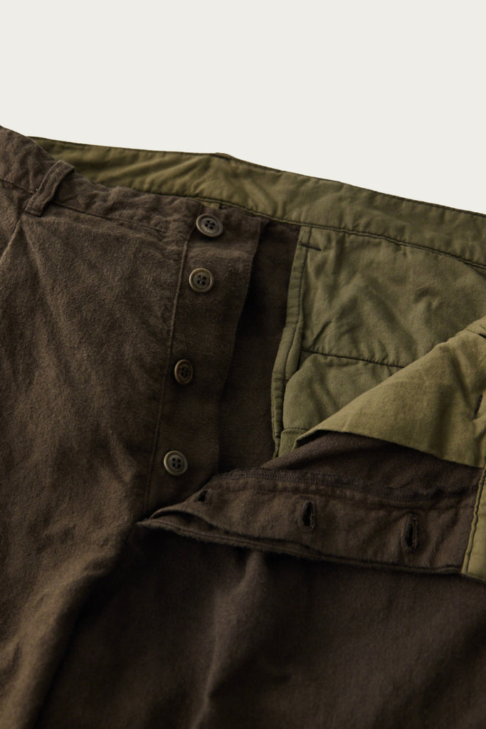 CONFECT - Linen Trousers - Dark Khaki - Canoe Club