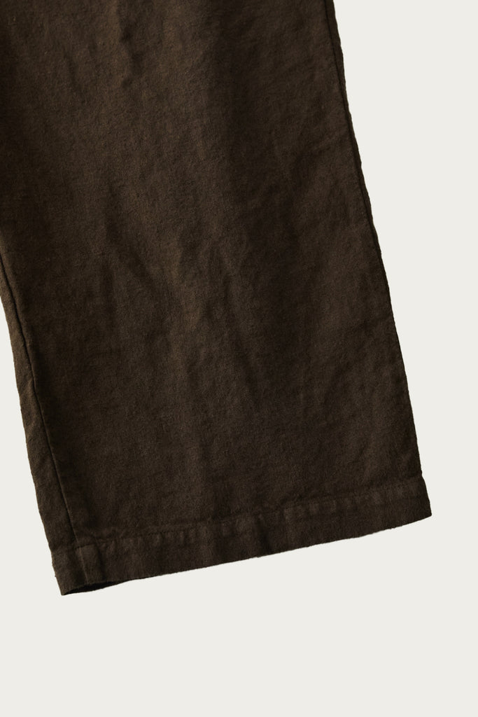 CONFECT - Linen Trousers - Dark Khaki - Canoe Club