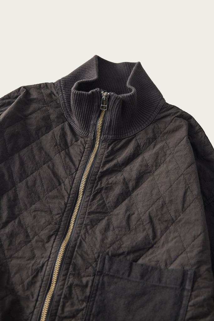 CONFECT - Quilted Zip Blouson - Ink Black - Canoe Club