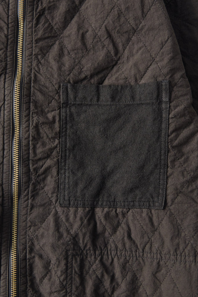 CONFECT - Quilted Zip Blouson - Ink Black - Canoe Club