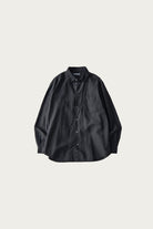 CONFECT - High Count Linen Regular Collar Shirt - Black - Canoe Club