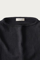 CONFECT - Linen Bamboo Boat-Neck Knit Jumper - Black - Canoe Club