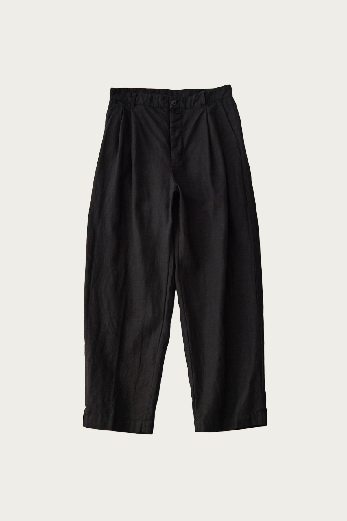 CONFECT - Linen Canvas Trousers - Black - Canoe Club