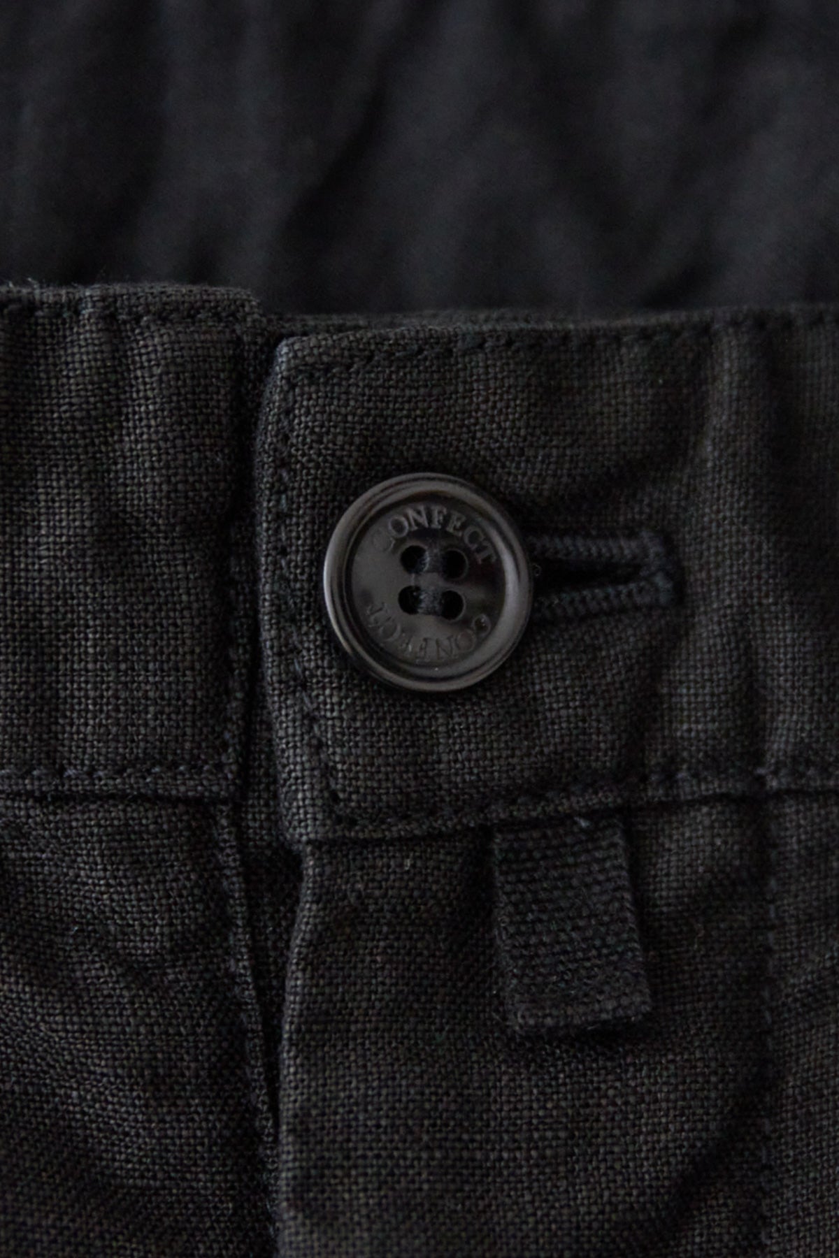 CONFECT - Linen Canvas Trousers - Black - Canoe Club