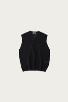 CONFECT - Linen Cotton Hemp Knit Vest - Black - Canoe Club