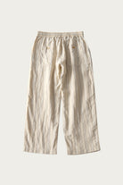 CONFECT - Linen Natural Stripe Easy-Fit Pants - Stripe - Canoe Club