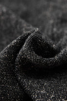 CONFECT - Wool Cotton Linen Melange Tweed Jacket - Black - Canoe Club