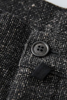 CONFECT - Wool Cotton Linen Melange Tweed Trousers - Black - Canoe Club
