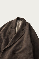 CONFECT - Wool Linen Soft Tweed Raglan - Brown - Canoe Club
