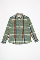Corridor - Acid Plaid Cabin Longsleeve - Army - Canoe Club