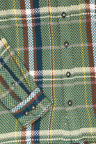 Corridor - Acid Plaid Cabin Longsleeve - Army - Canoe Club