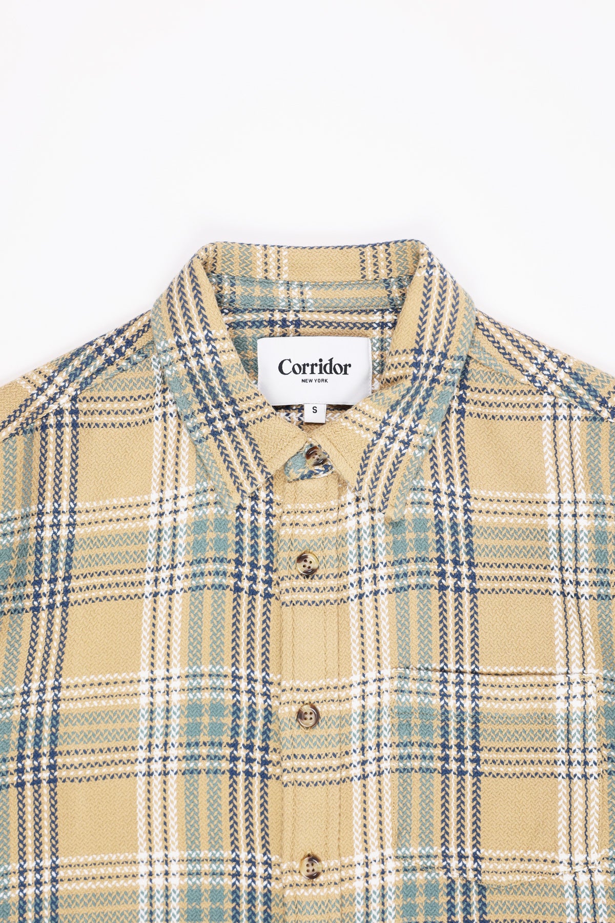 Corridor - Acid Plaid Stag Longsleeve - Tan - Canoe Club